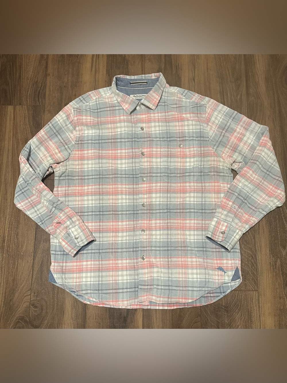 Tommy Bahama Coastline Cord Men’s Long Sleeve Button Shirt Plaid XL